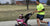 Man running with stroller