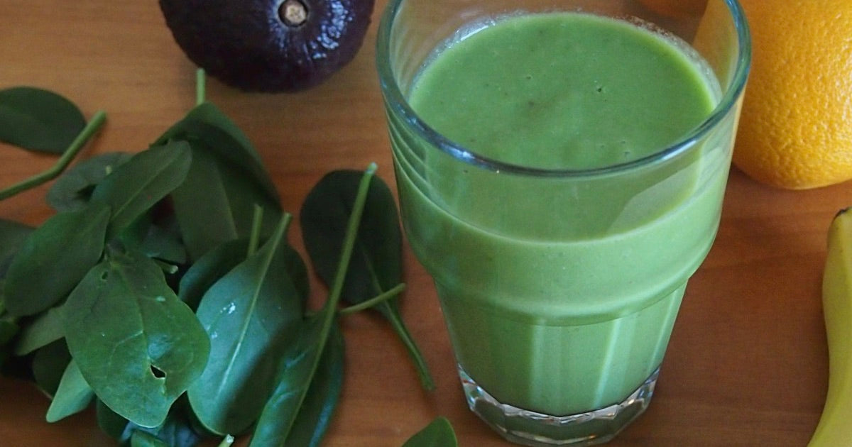 Green spinach smooth shake