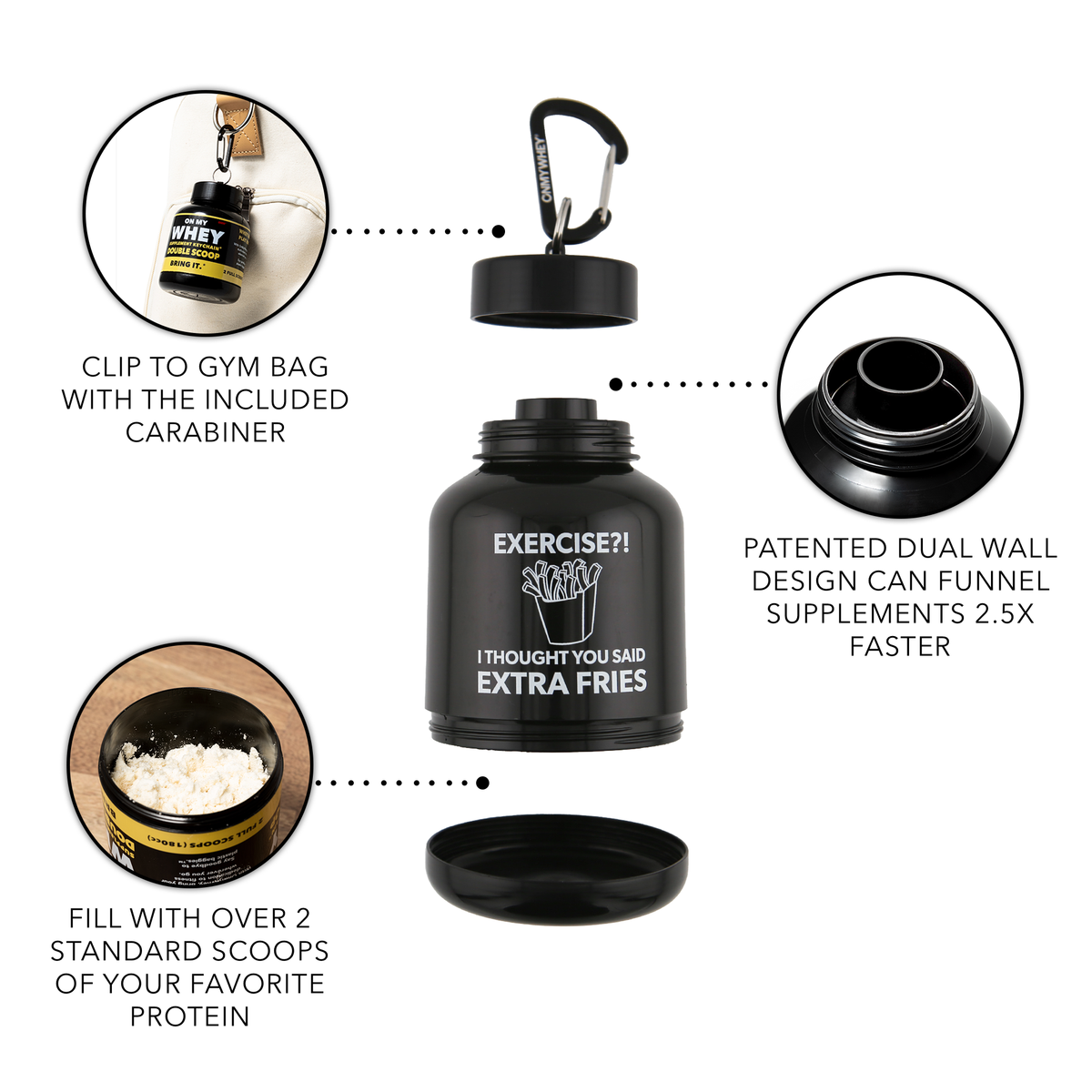 Double Scoop (180cc), Exercise?! - OnMyWhey