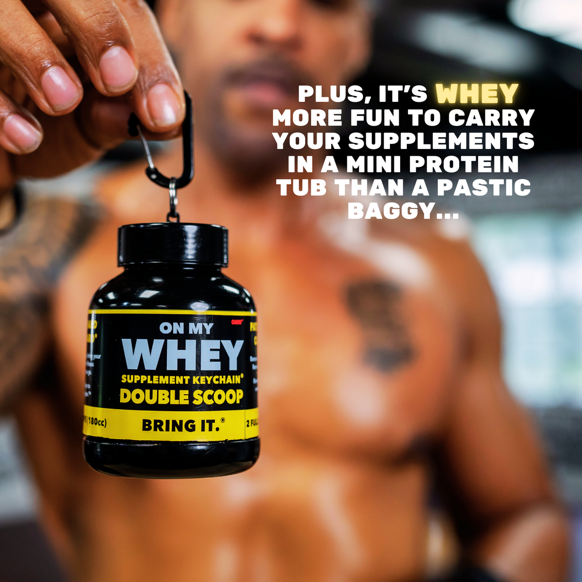 Shaker Bottle And Protein Powder Container 180ml - OnMyWhey