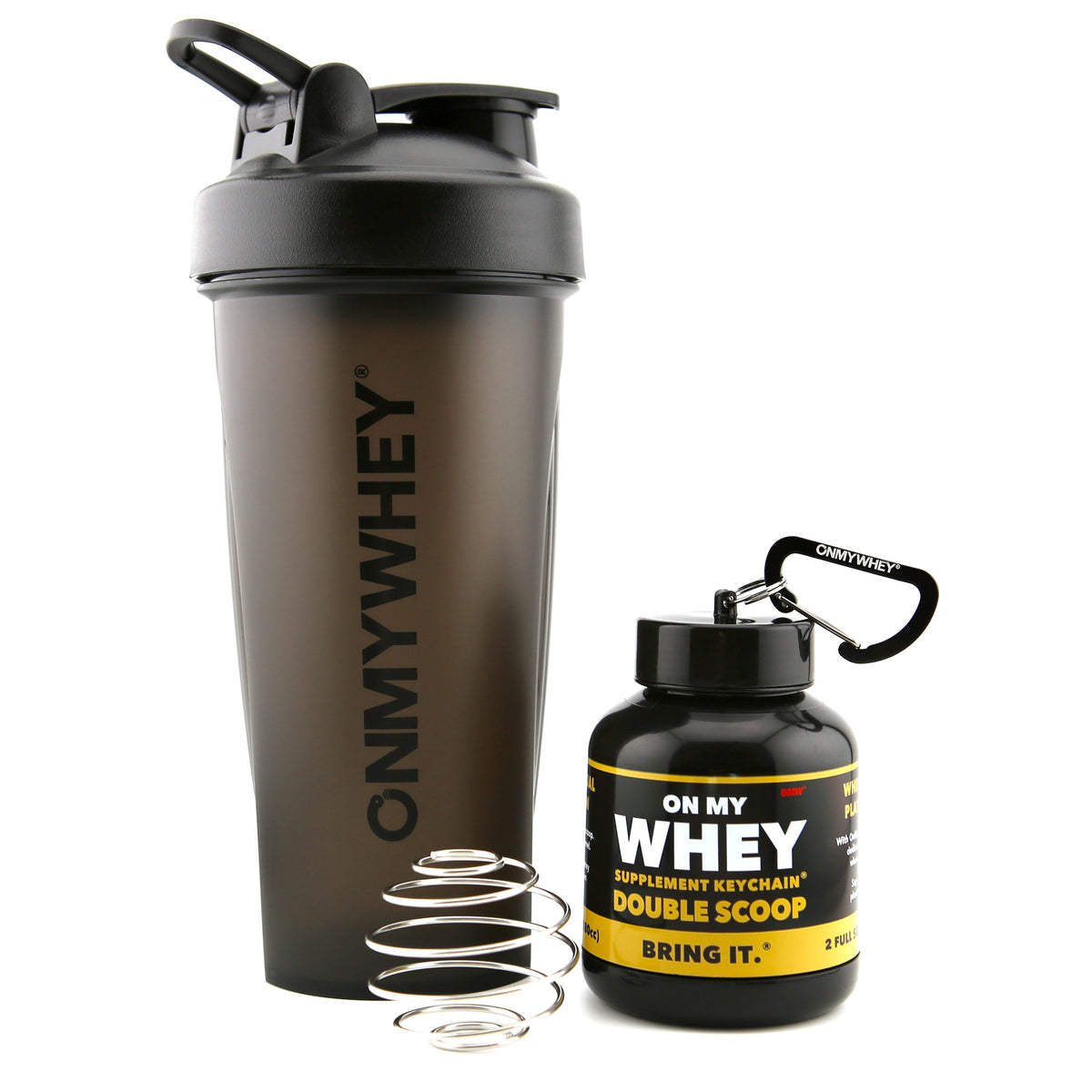 Shaker Bottle And Protein Powder Container 180ml - OnMyWhey