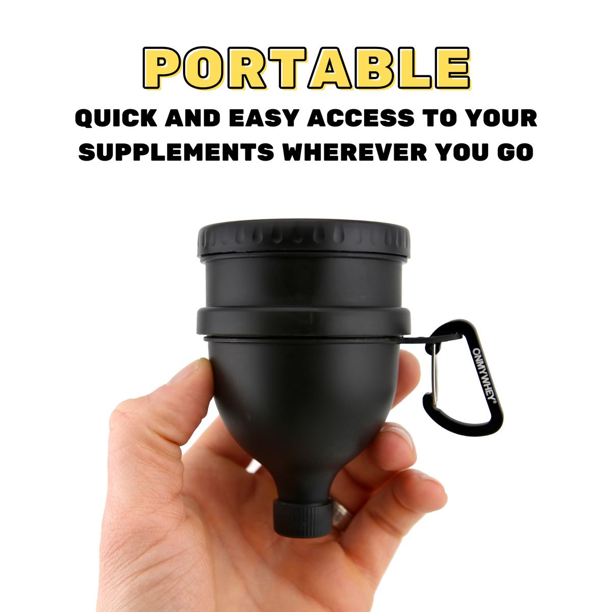 Shaker Bottle And Protein Powder Funnel 120ml - OnMyWhey