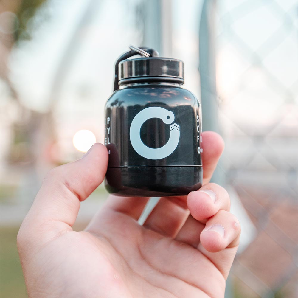 On My Whey Protein Keychain Bottle