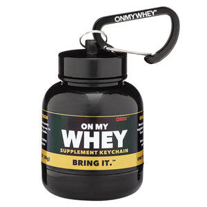 On My Whey Protein Keychain Bottle