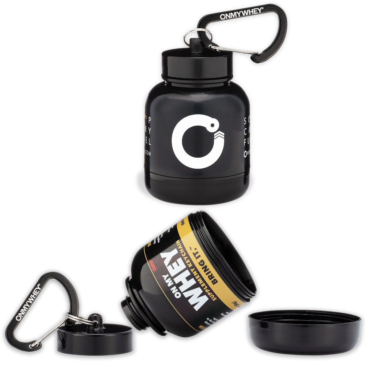 On My Whey Protein Keychain Bottle