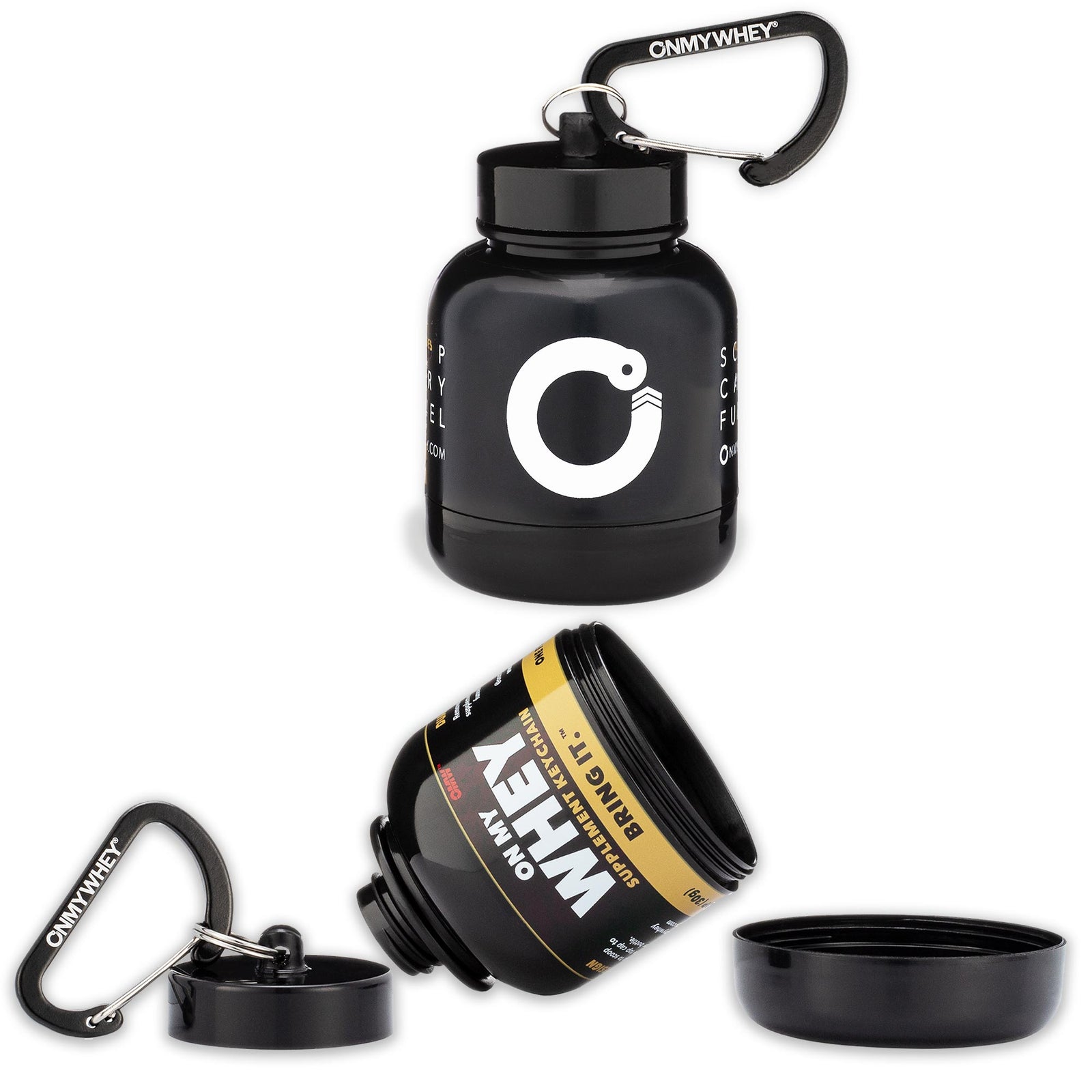 On My Whey Protein Keychain Bottle