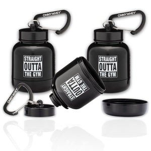 On My Whey Protein Keychain Bottle