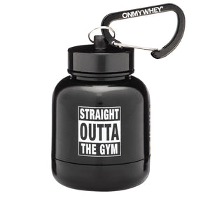 On My Whey Protein Keychain Bottle