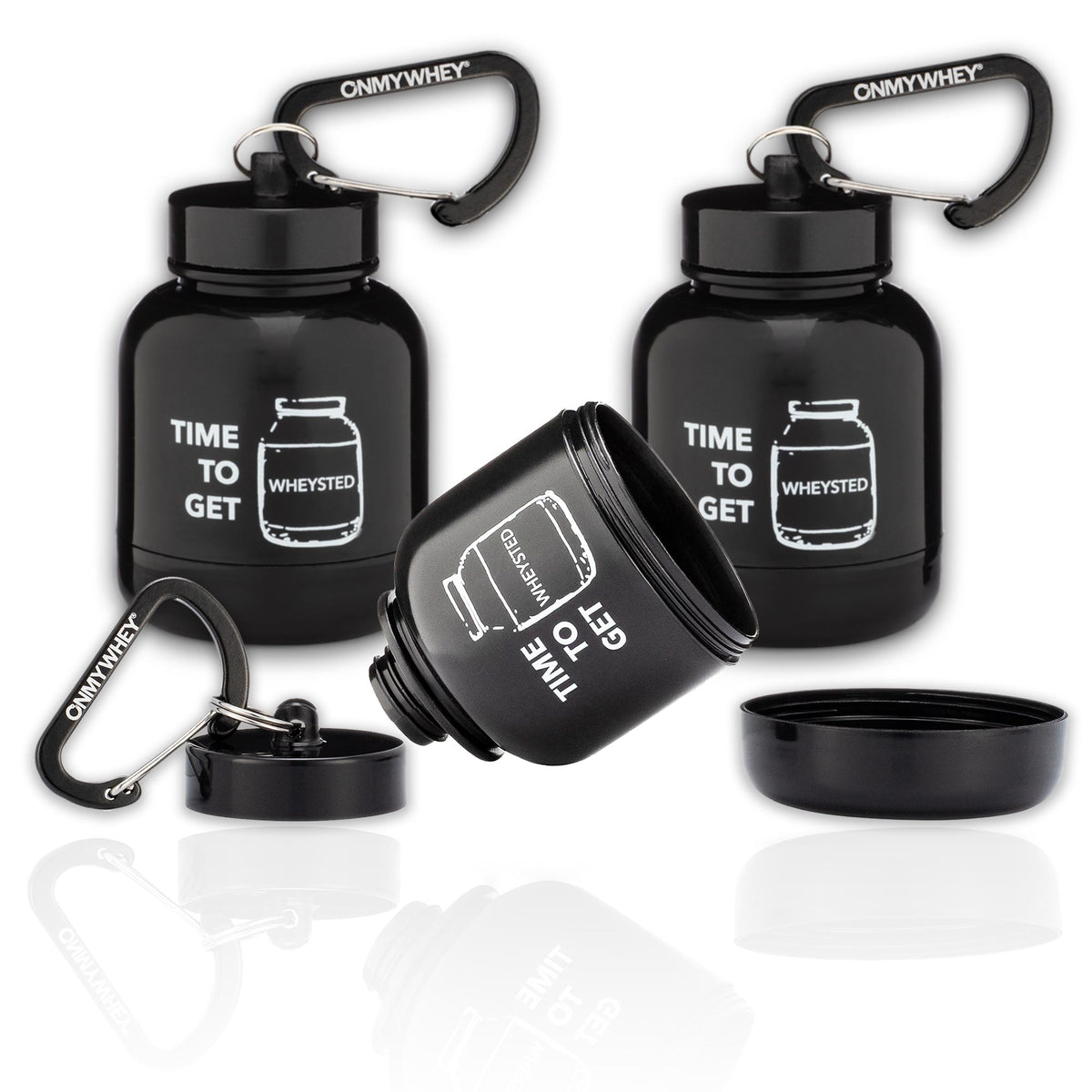 On My Whey Protein Keychain Bottle