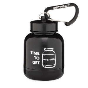 OnMyWhey Protein Container With Funnel And Keychain, 75cc, 5-Pack