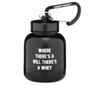 On My Whey Protein Keychain Bottle